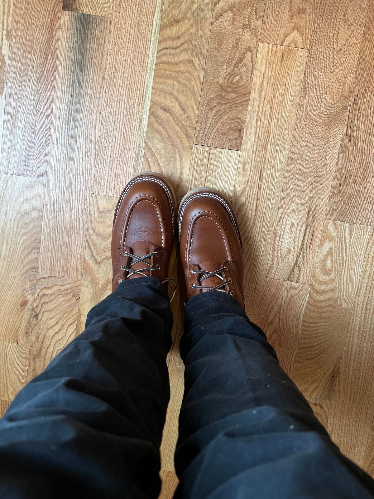 Photo by griffsquared on November 16, 2024 of the Nicks Moc Toe in Seidel 1964 Brown.