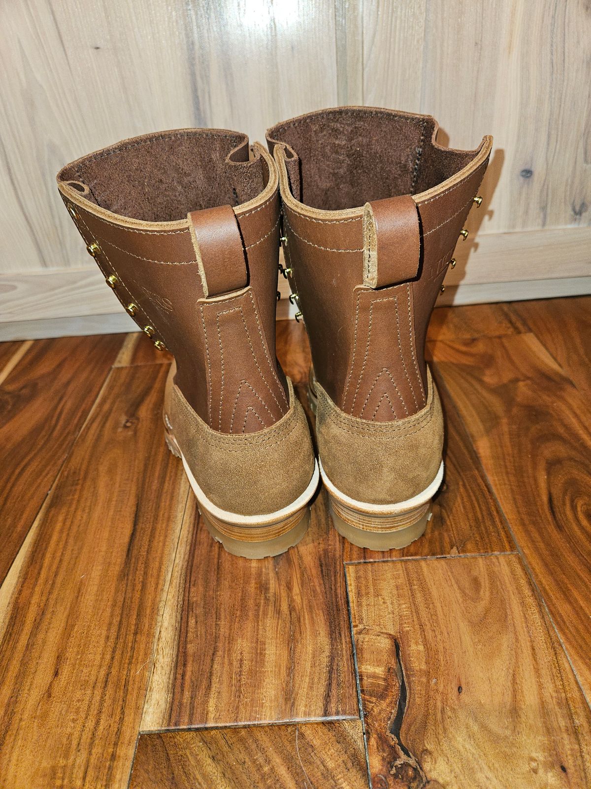 Photo by NevadaBugle on October 7, 2025 of the Nicks BuilderPro in Seidel 1964 Brown Roughout.