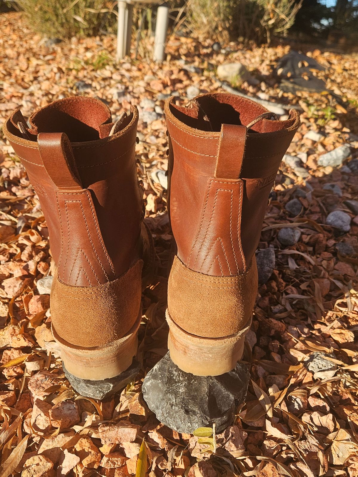 Photo by NevadaBugle on November 2, 2025 of the Nicks BuilderPro in Seidel 1964 Brown Roughout.