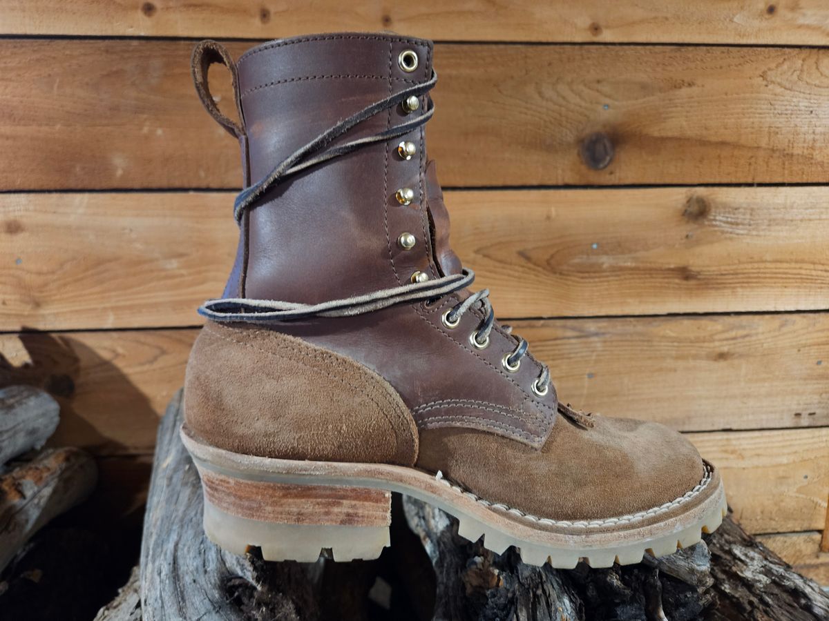 Photo by NevadaBugle on December 5, 2025 of the Nicks BuilderPro in Seidel 1964 Brown Roughout.