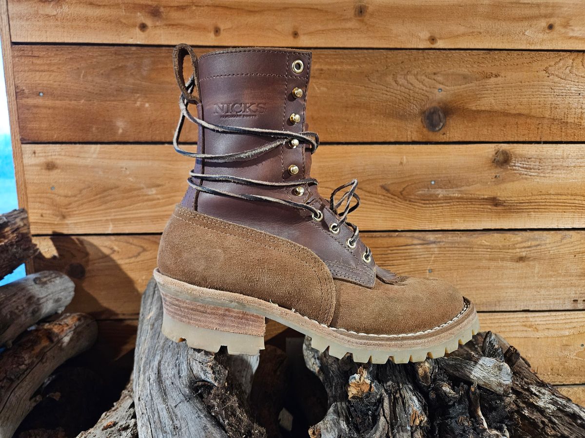 Photo by NevadaBugle on December 5, 2025 of the Nicks BuilderPro in Seidel 1964 Brown Roughout.