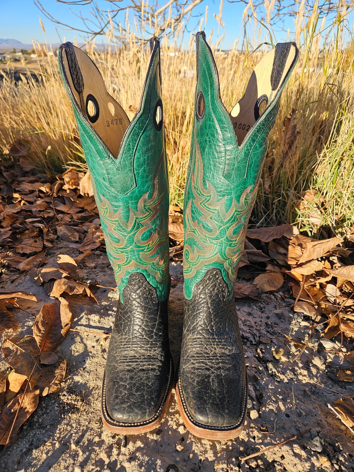 Photo by NevadaBugle on November 2, 2025 of the Hondo 3478 in Black Bullhide.