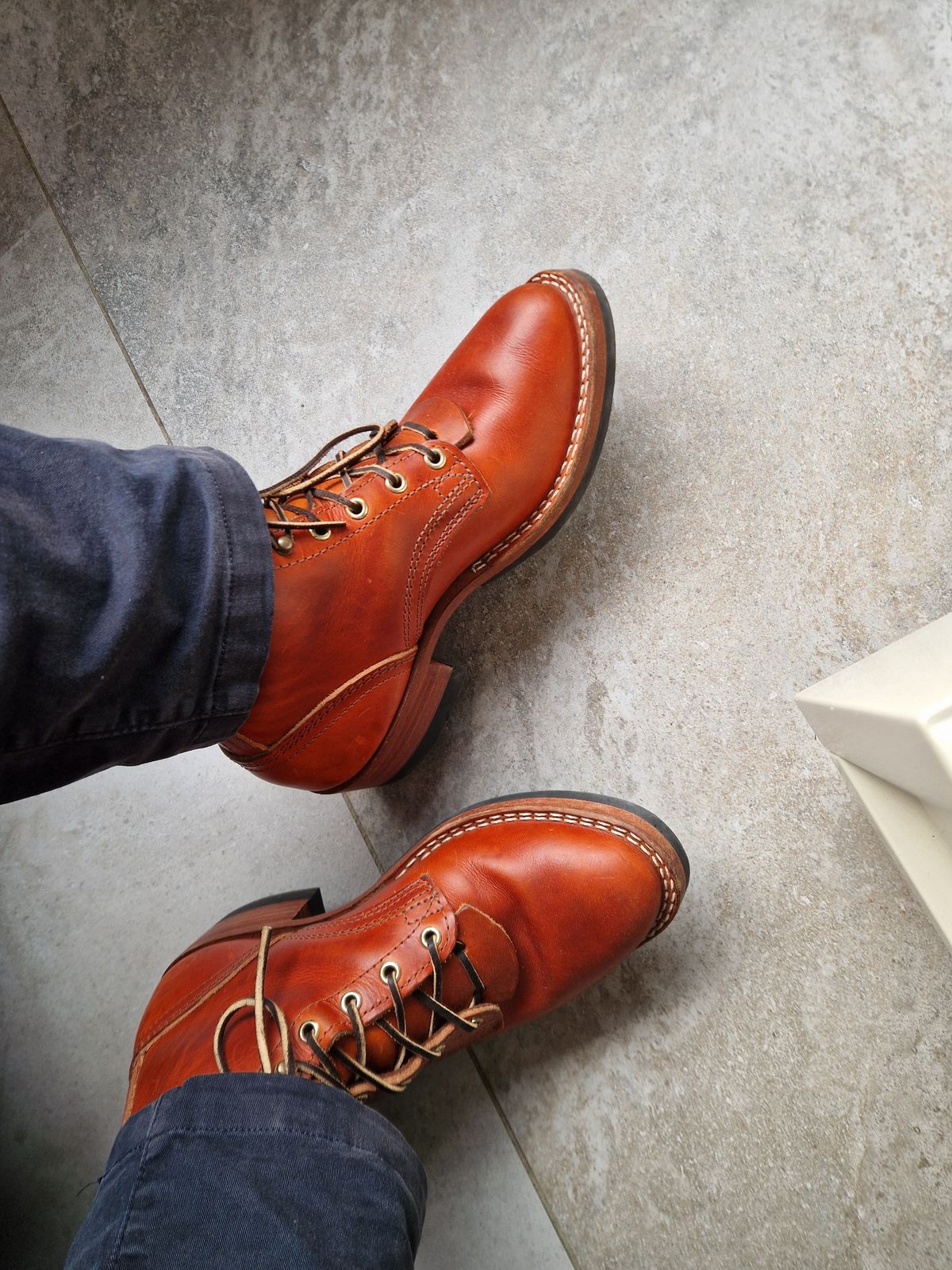 Photo by JambonCru on October 31, 2025 of the Nicks MTO in Wickett & Craig Sienna Double Stuffed.