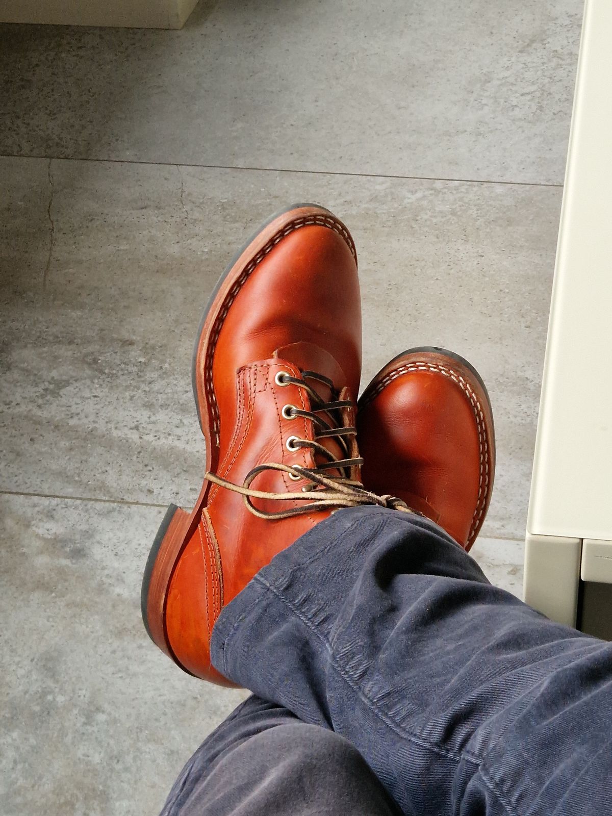 Photo by JambonCru on October 31, 2025 of the Nicks MTO in Wickett & Craig Sienna Double Stuffed.