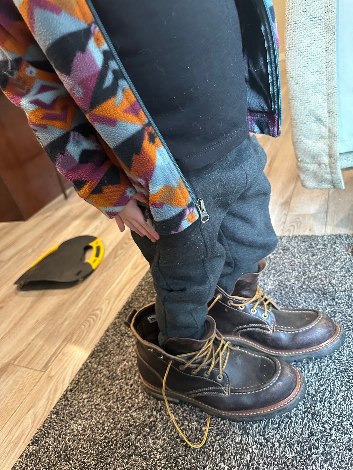 Photo by SCUFFALO.BILL on November 7, 2025 of the Truman Moc Toe in Horween Java Waxed Flesh.