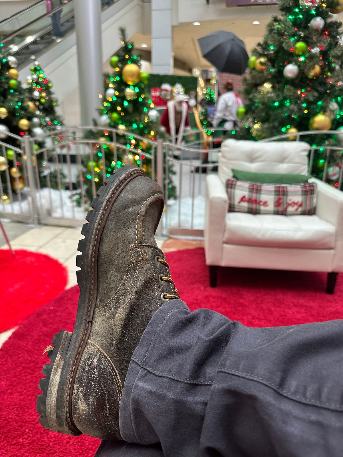 Photo by SCUFFALO.BILL on December 12, 2025 of the Truman Moc Toe in Horween Java Waxed Flesh.