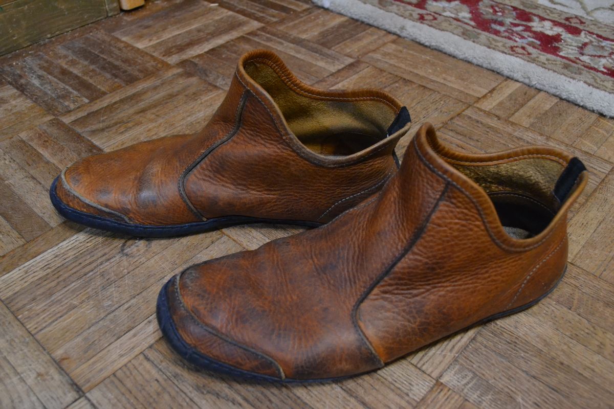 Photo by Valliant on February 6, 2026 of the Queen City footwear Vermont House Shoe Hi-Top in Unknown Leather.
