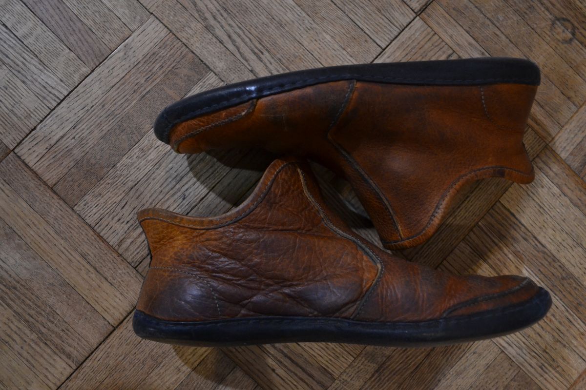 Photo by Valliant on February 6, 2026 of the Queen City footwear Vermont House Shoe Hi-Top in Unknown Leather.