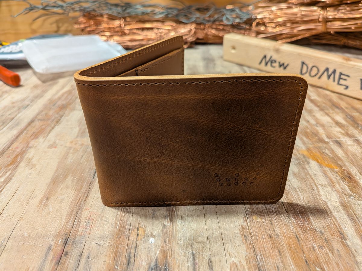 Photo by Valliant on October 2, 2025 of the Queen City Footwear Minimalist Wallet in Unknown Natural Veg Tan.