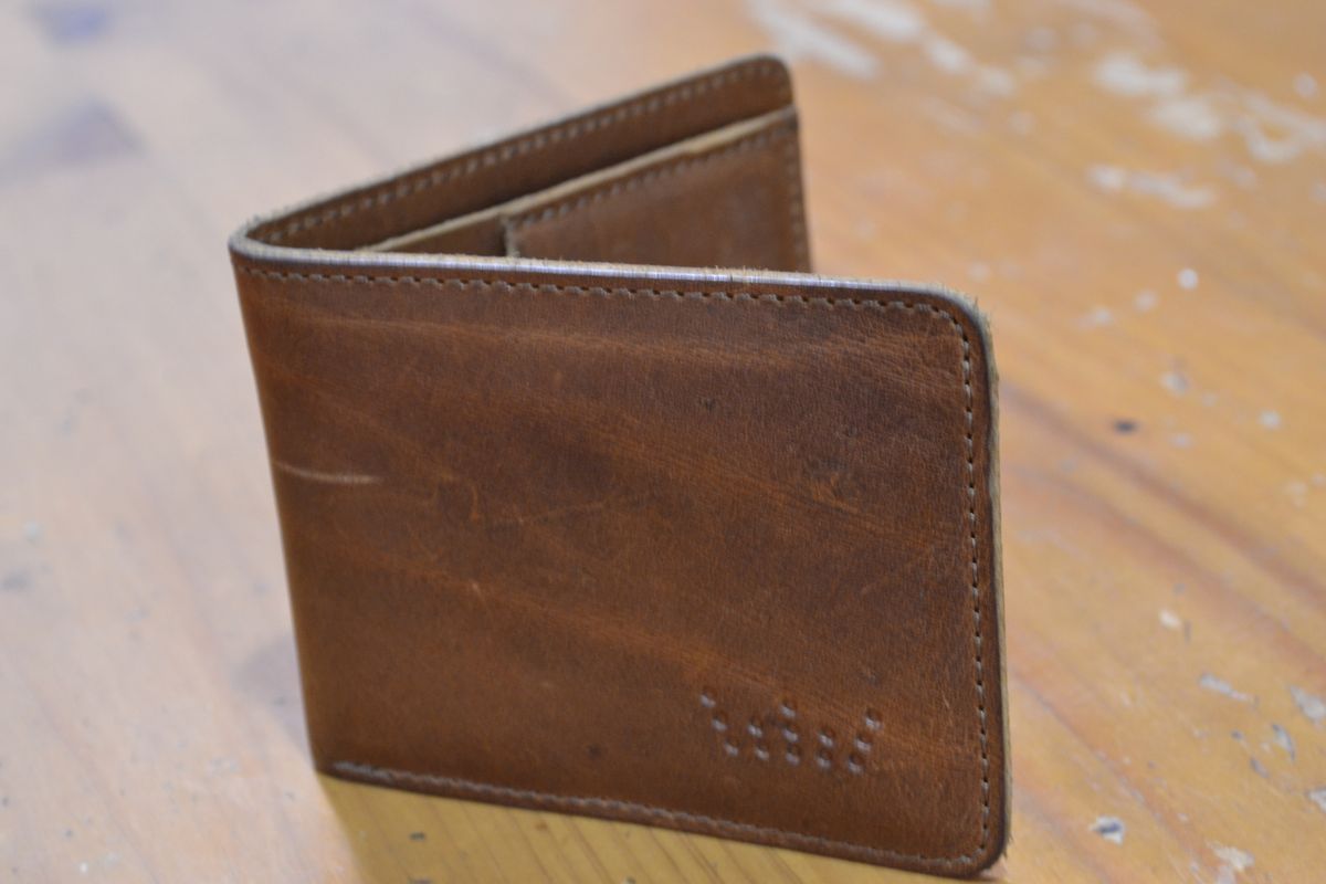 Photo by Valliant on February 6, 2026 of the Queen City Footwear Minimalist Wallet in Unknown Natural Veg Tan.