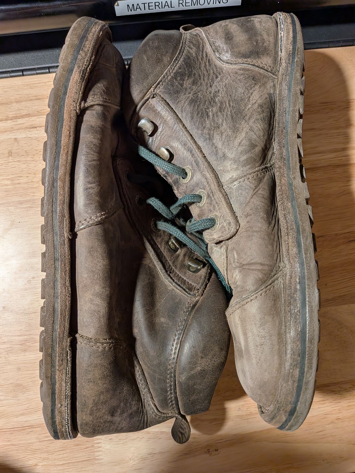 Photo by Valliant on November 6, 2025 of the Jim Green African Ranger Barefoot Boot in Houston Brown.