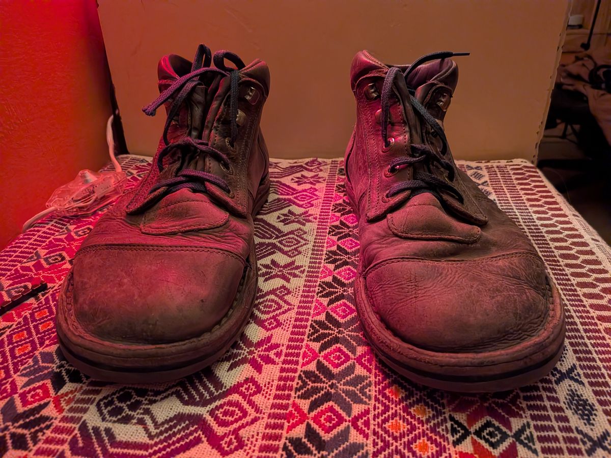 Photo by Valliant on March 6, 2026 of the Jim Green African Ranger Barefoot Boot in Houston Brown.