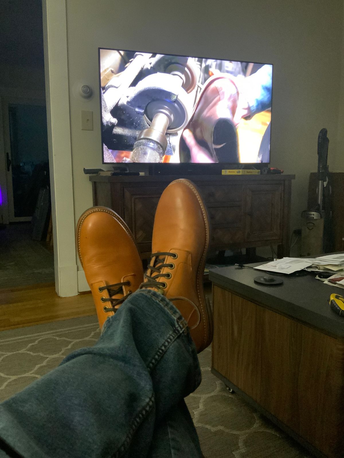 Photo by lemoncurry on February 28, 2026 of the Grant Stone Diesel Boot in Horween Tan Essex.