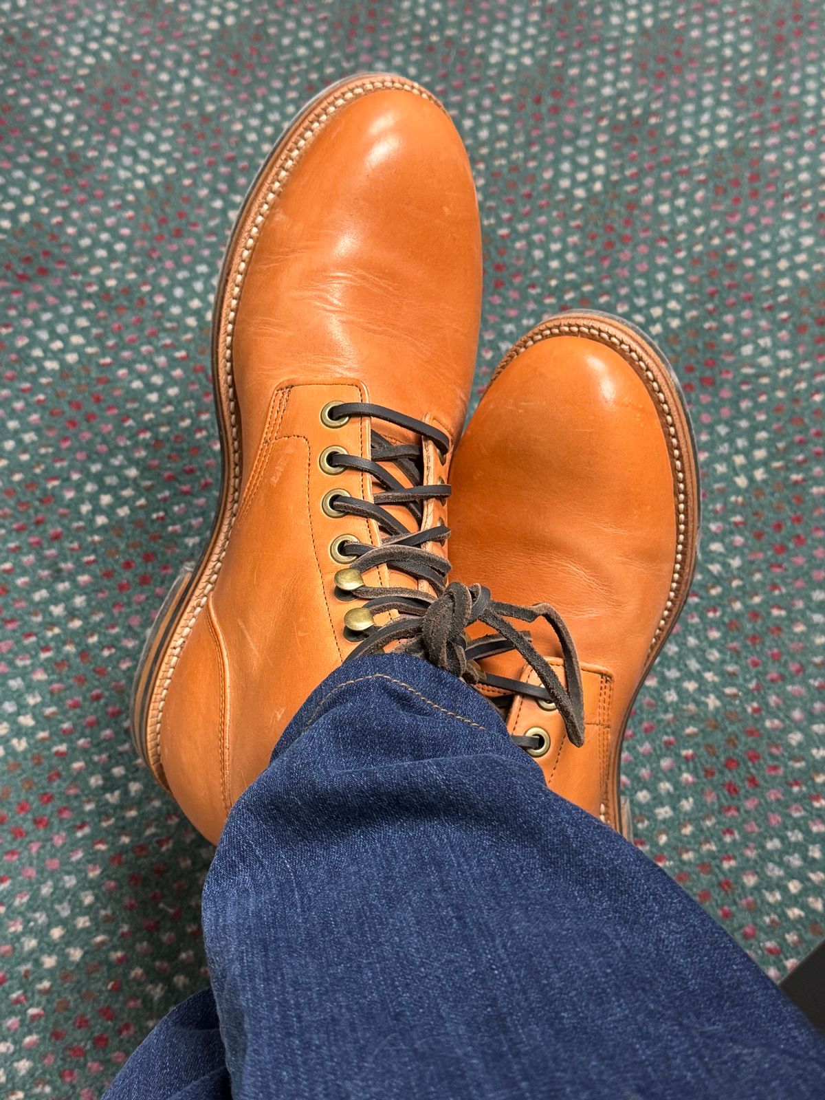 Photo by lemoncurry on March 19, 2026 of the Grant Stone Diesel Boot in Horween Tan Essex.