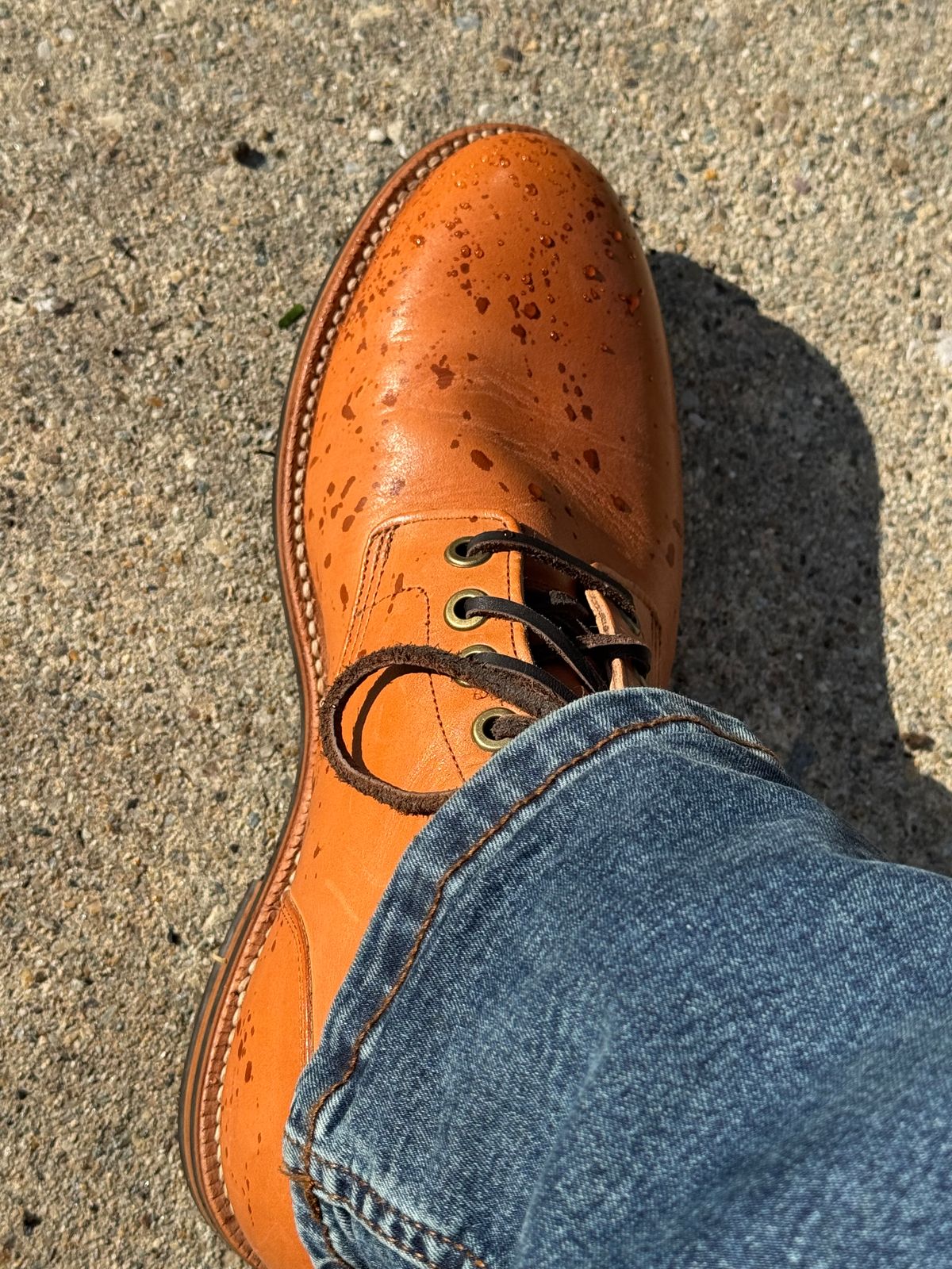 Photo by lemoncurry on May 26, 2026 of the Grant Stone Diesel Boot in Horween Tan Essex.