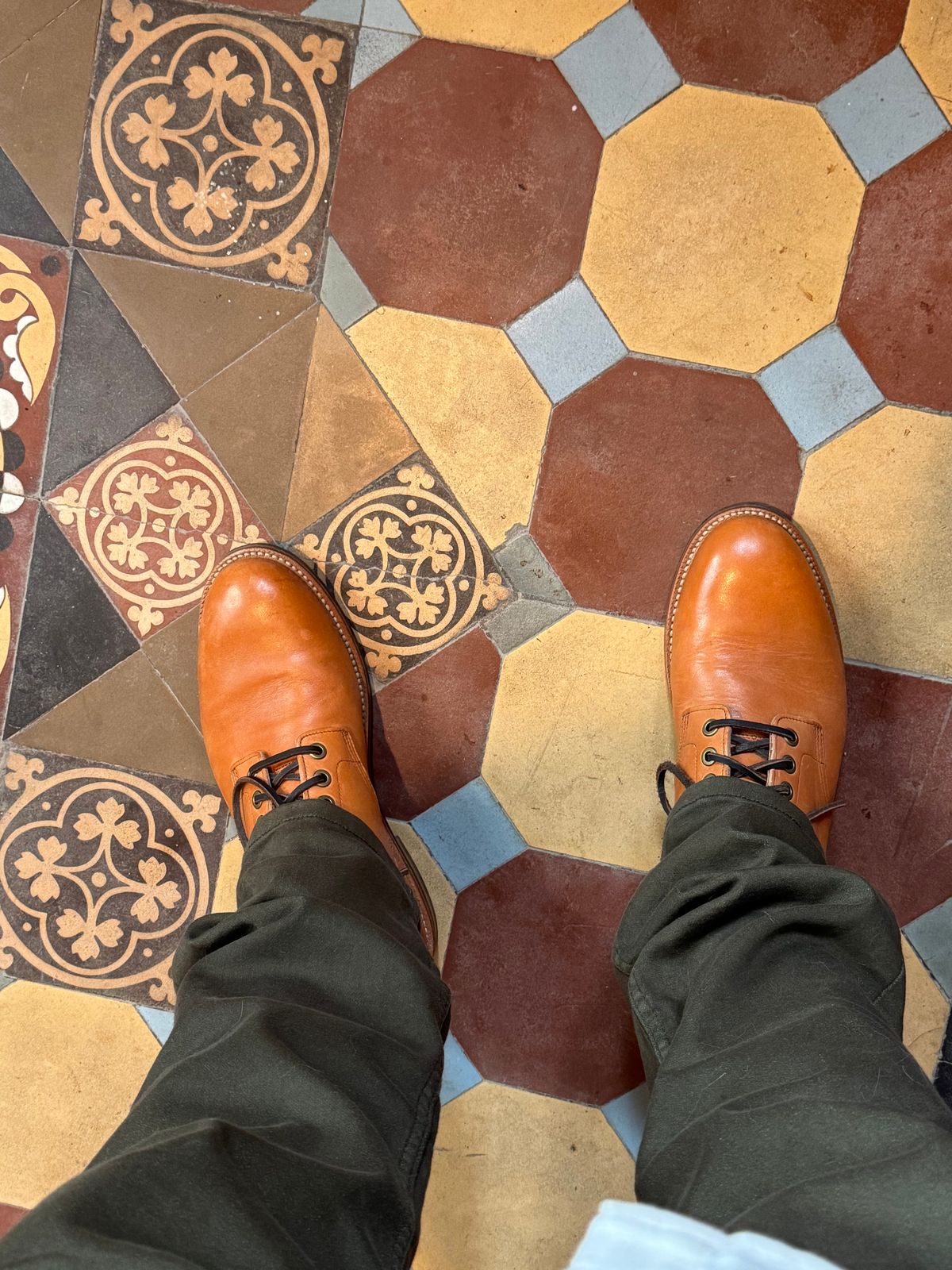 Photo by lemoncurry on June 27, 2026 of the Grant Stone Diesel Boot in Horween Tan Essex.