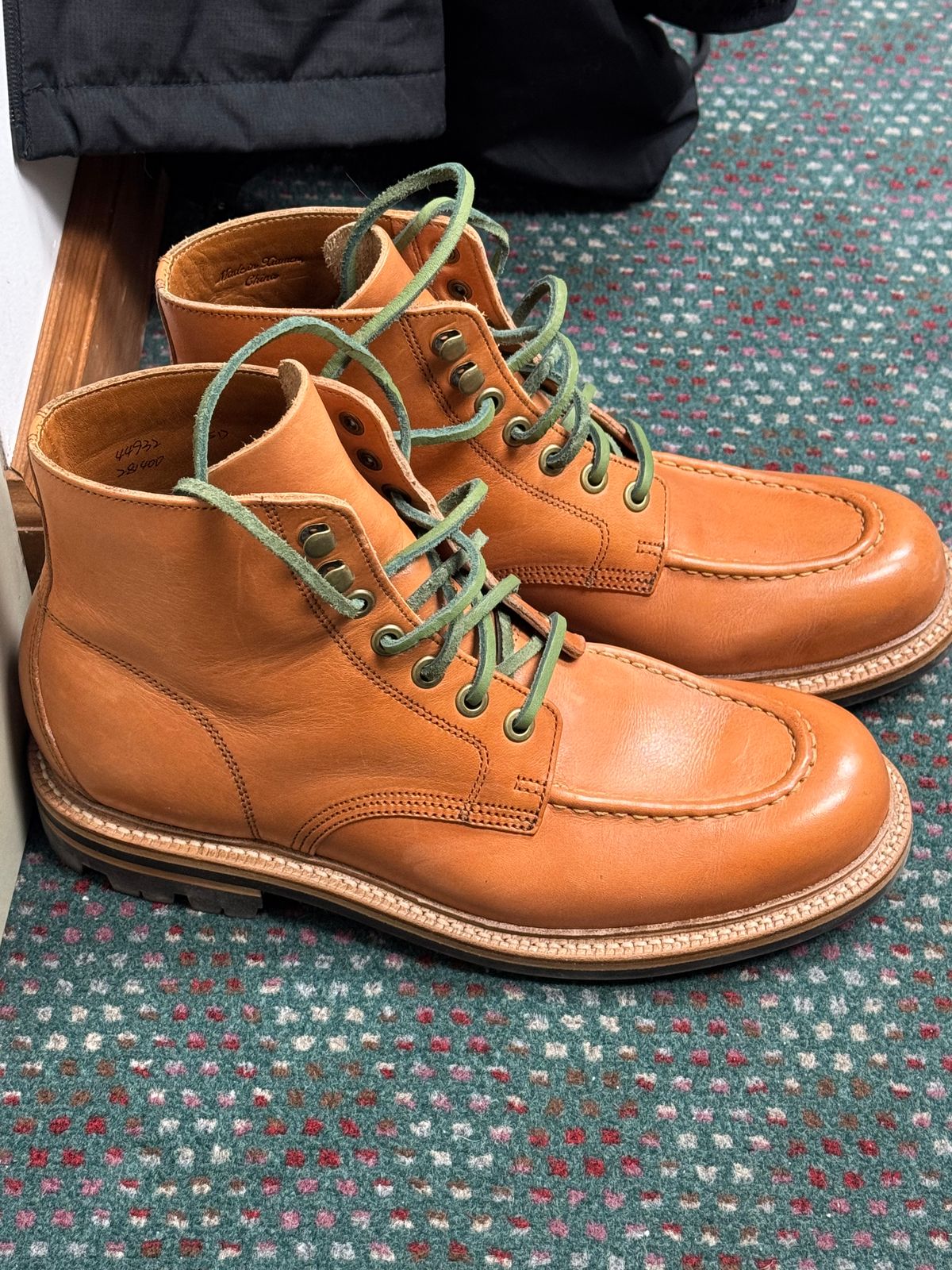 Photo by lemoncurry on May 7, 2026 of the Grant Stone Brass Boot in Horween Tan Essex.