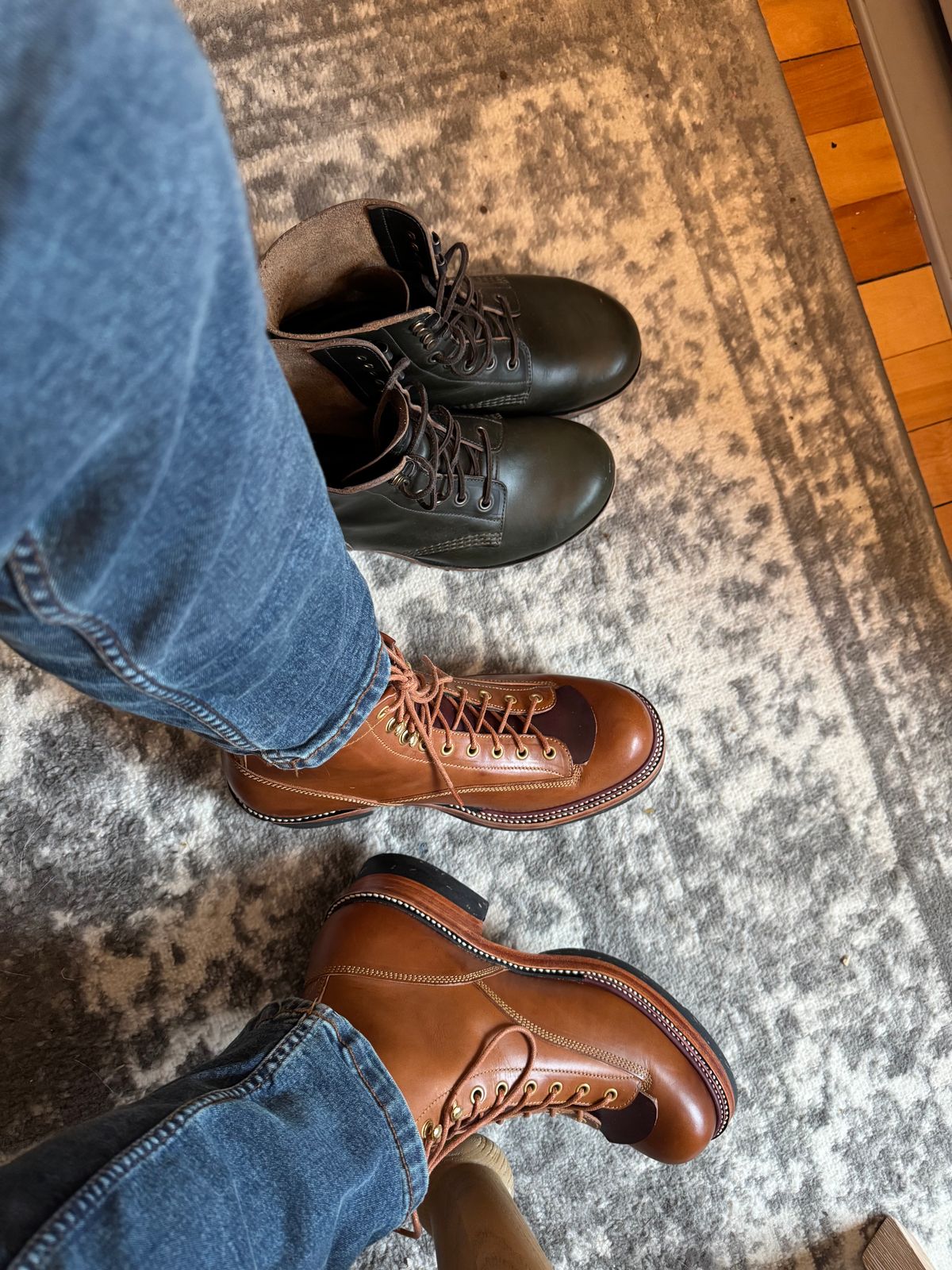 Photo by lemoncurry on March 17, 2026 of the Fortis Boots Goldrush in Badalassi Carlo Cognac Minerva.
