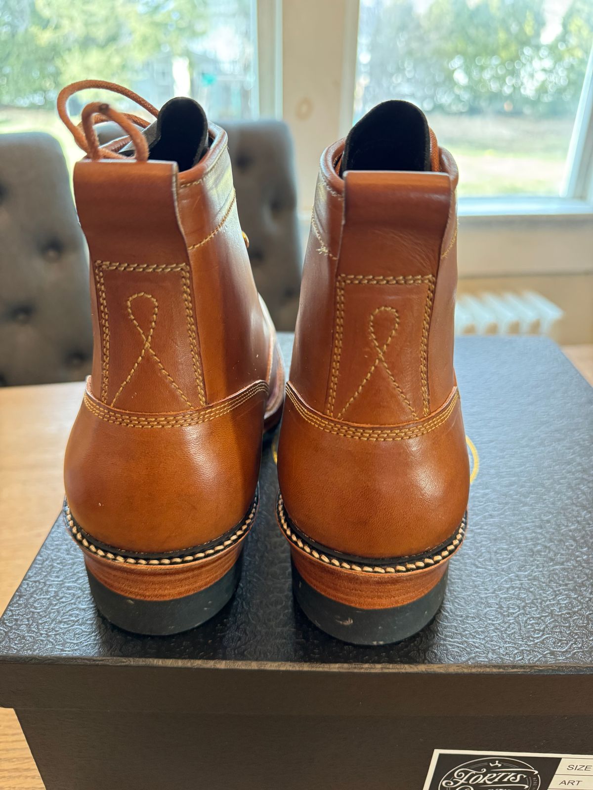 Photo by lemoncurry on March 17, 2026 of the Fortis Boots Goldrush in Badalassi Carlo Cognac Minerva.