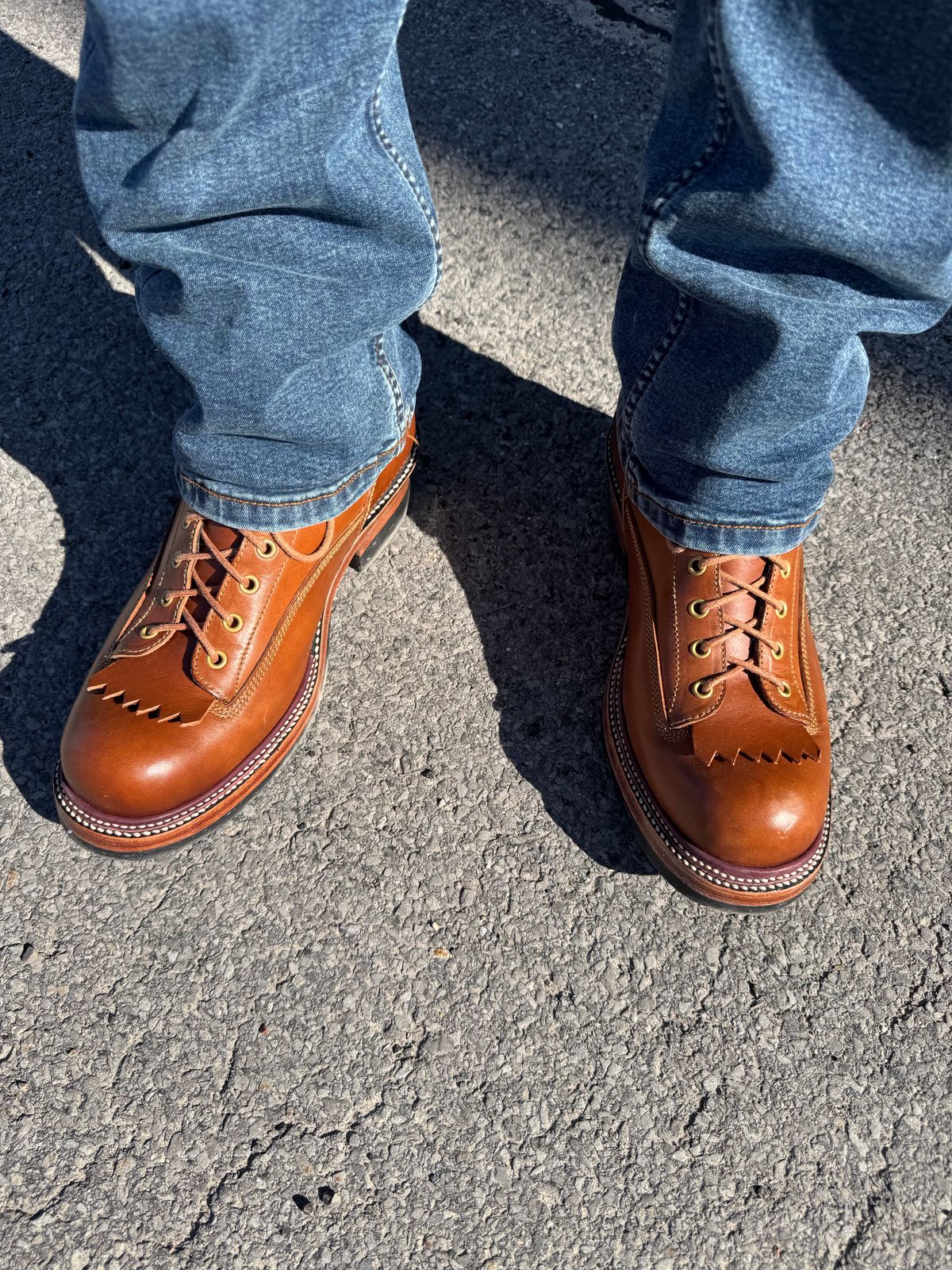 Photo by lemoncurry on April 24, 2026 of the Fortis Boots Goldrush in Badalassi Carlo Cognac Minerva.
