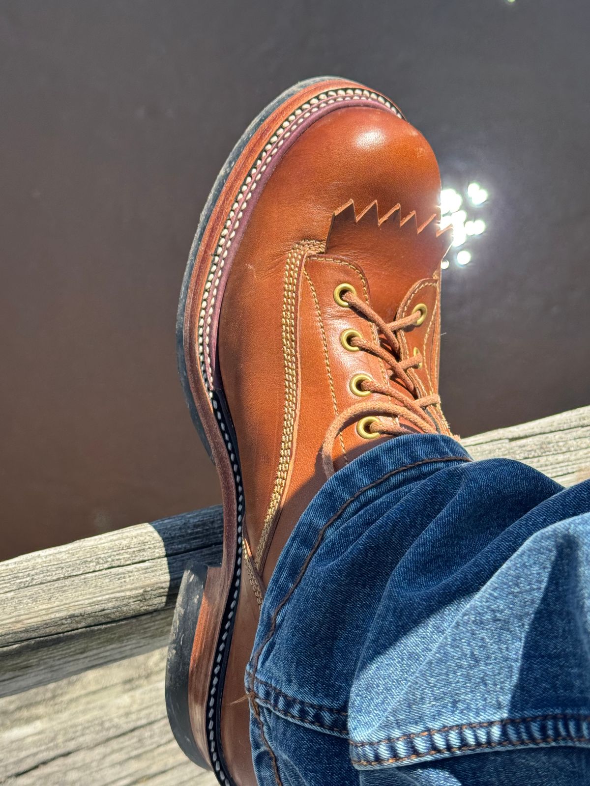 Photo by lemoncurry on April 26, 2026 of the Fortis Boots Goldrush in Badalassi Carlo Cognac Minerva.
