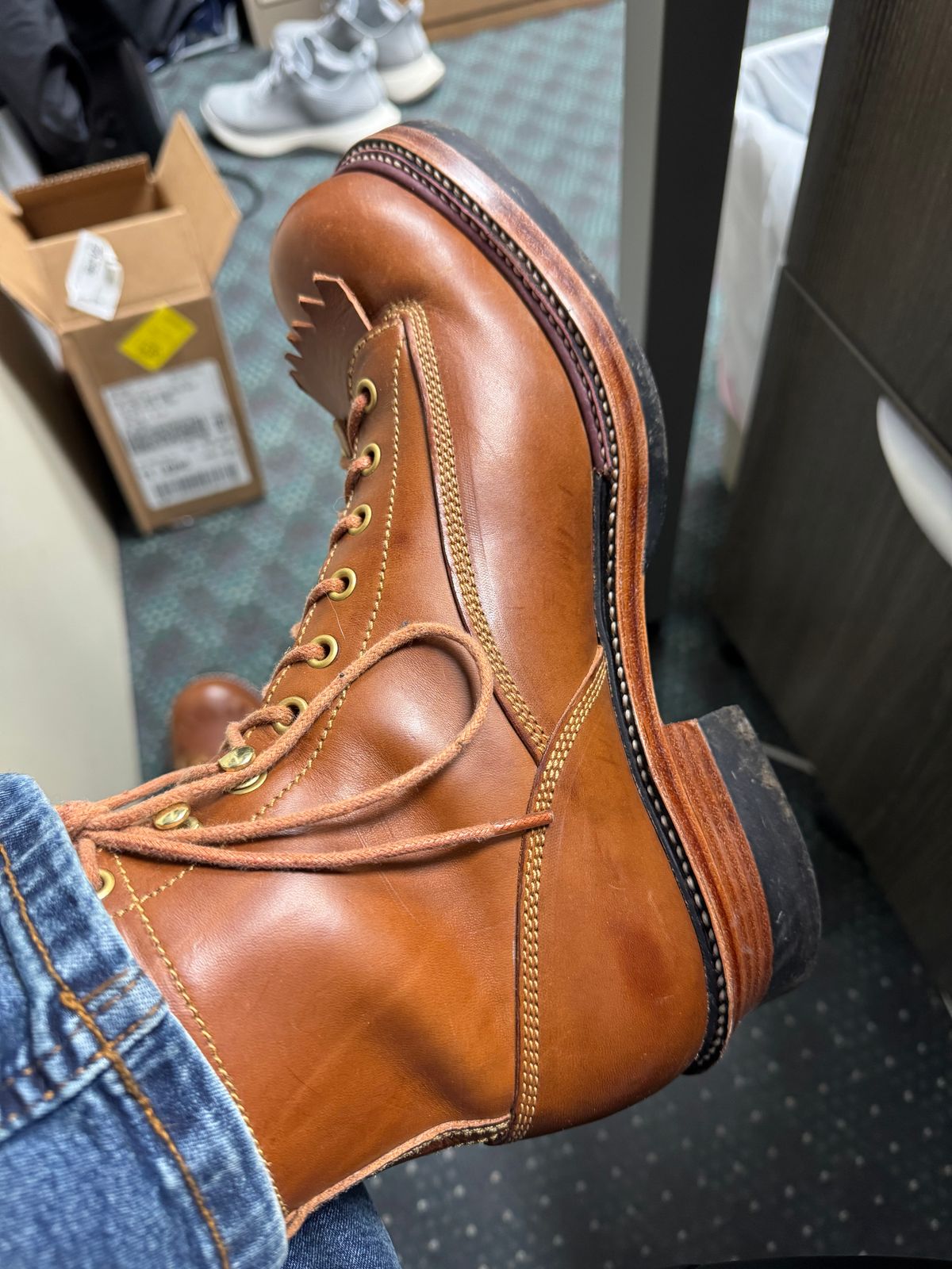 Photo by lemoncurry on May 13, 2026 of the Fortis Boots Goldrush in Badalassi Carlo Cognac Minerva.