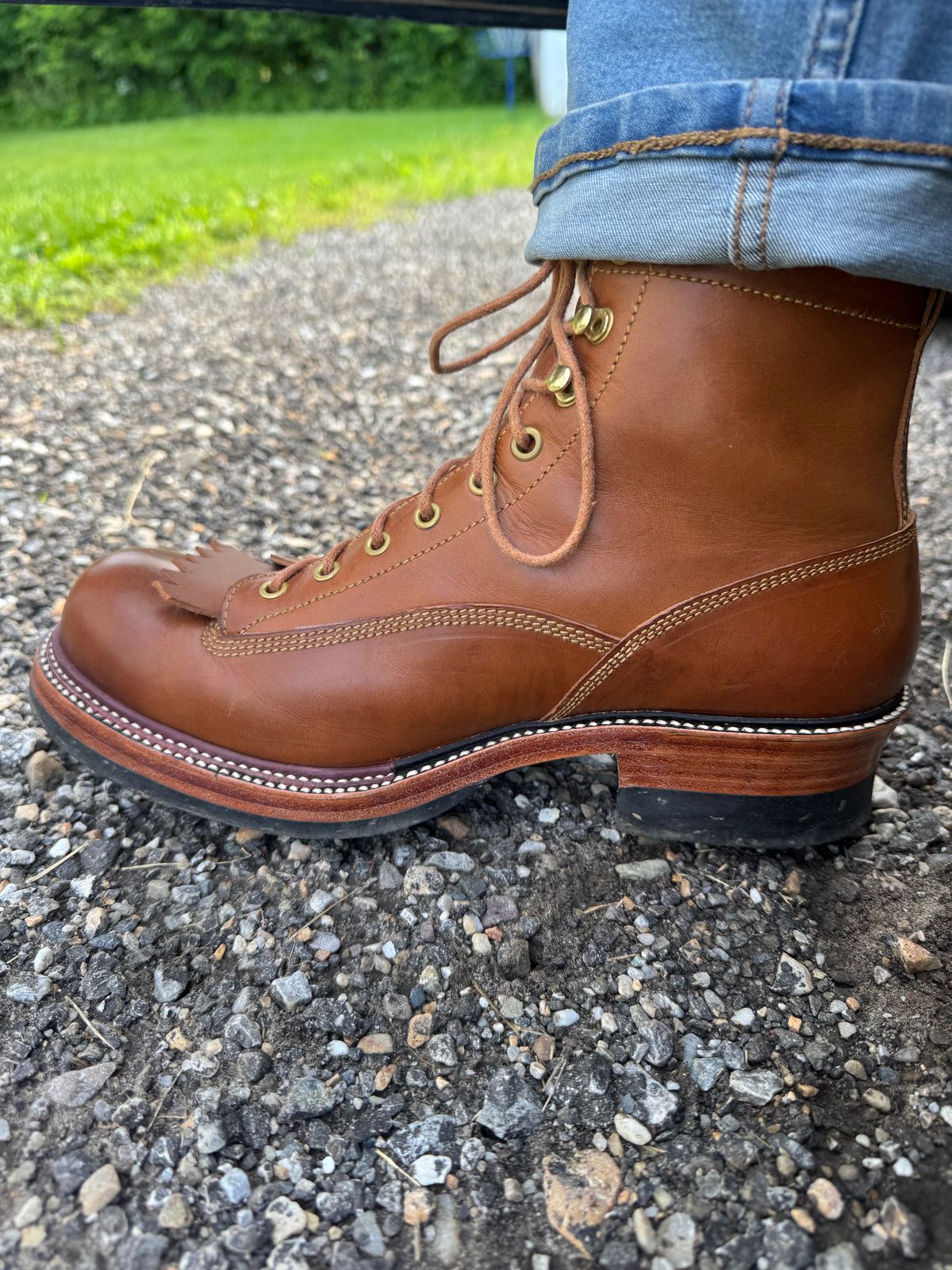 Photo by lemoncurry on June 12, 2026 of the Fortis Boots Goldrush in Badalassi Carlo Cognac Minerva.