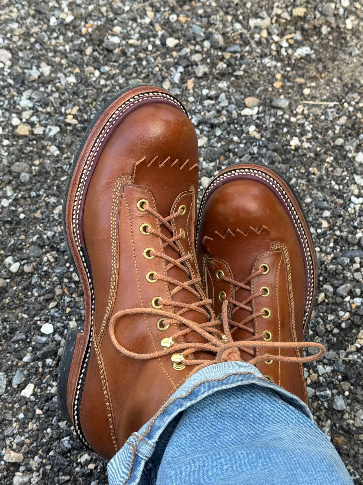 Photo by lemoncurry on June 12, 2026 of the Fortis Boots Goldrush in Badalassi Carlo Cognac Minerva.