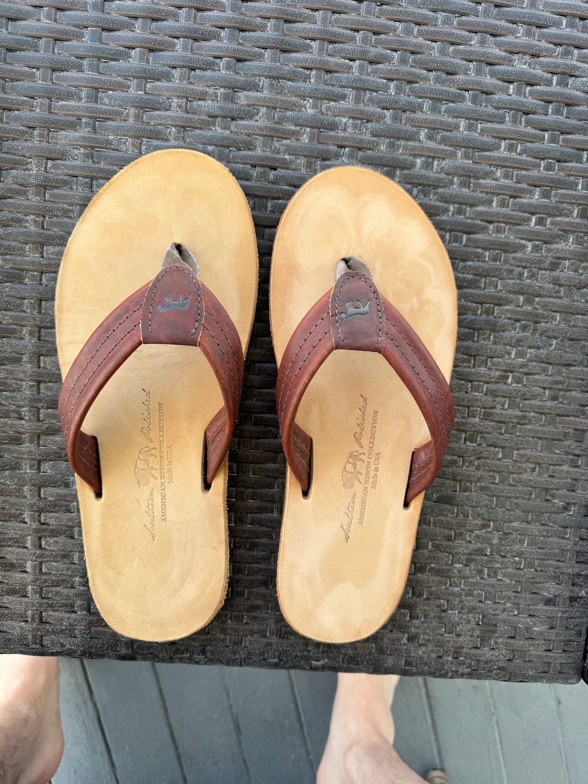 Photo by lemoncurry on April 18, 2026 of the Southern Polished Okaloosa in Mahogany Bison & Sahara Nubuck.