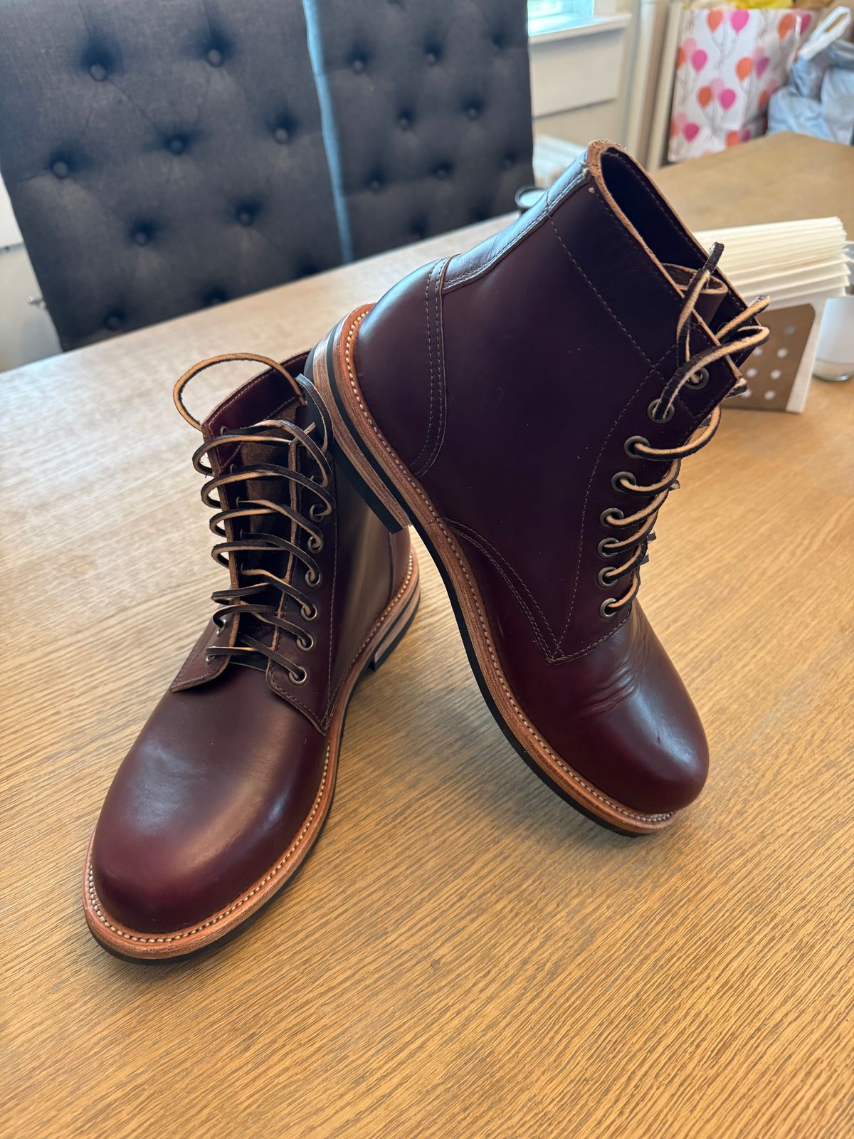 Photo by lemoncurry on June 10, 2026 of the Oak Street Bootmakers Trench Boot in Horween Color 8 Chromexcel.
