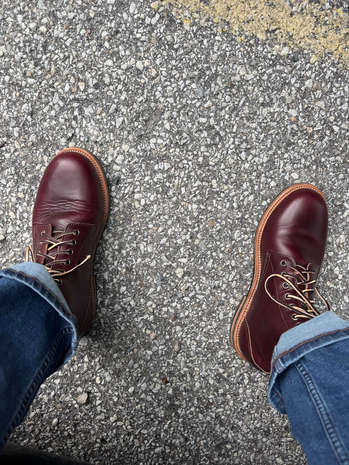 Photo by lemoncurry on June 26, 2026 of the Oak Street Bootmakers Trench Boot in Horween Color 8 Chromexcel.