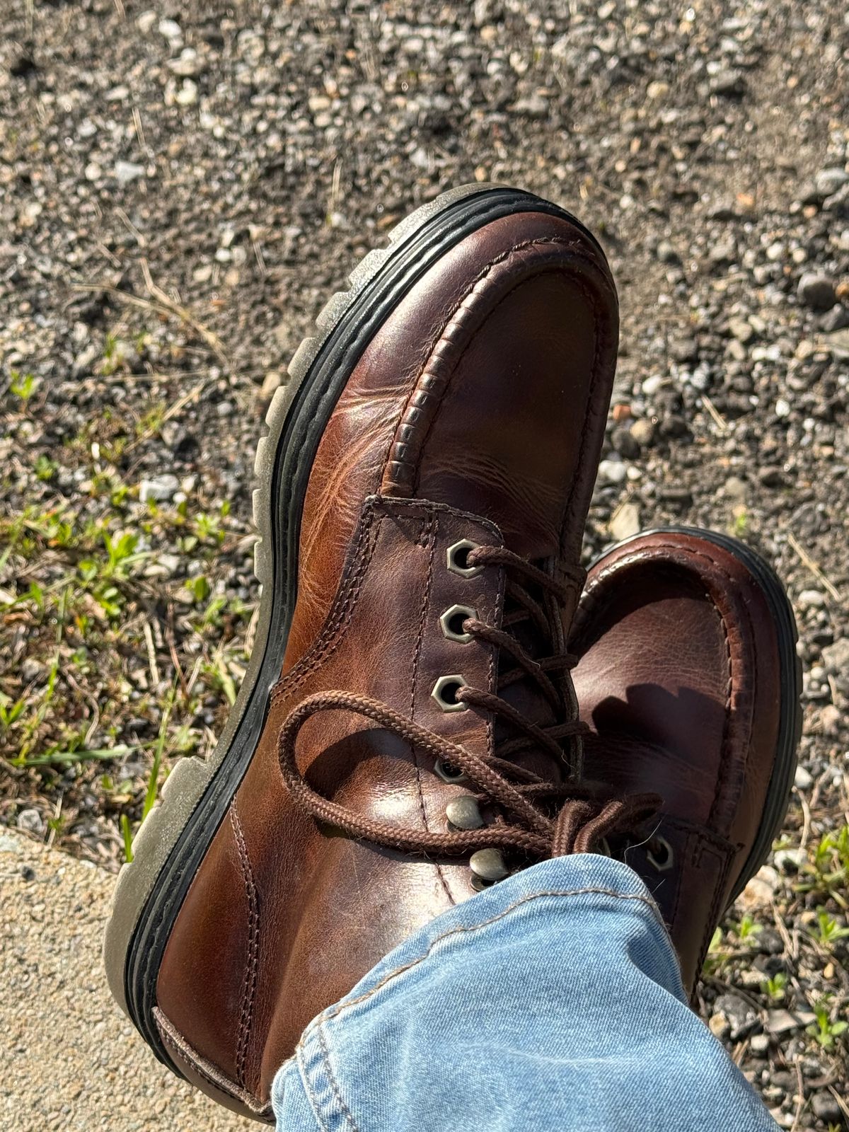 Photo by lemoncurry on June 5, 2026 of the Timberland Moc Toe Boot in Unknown Leather.