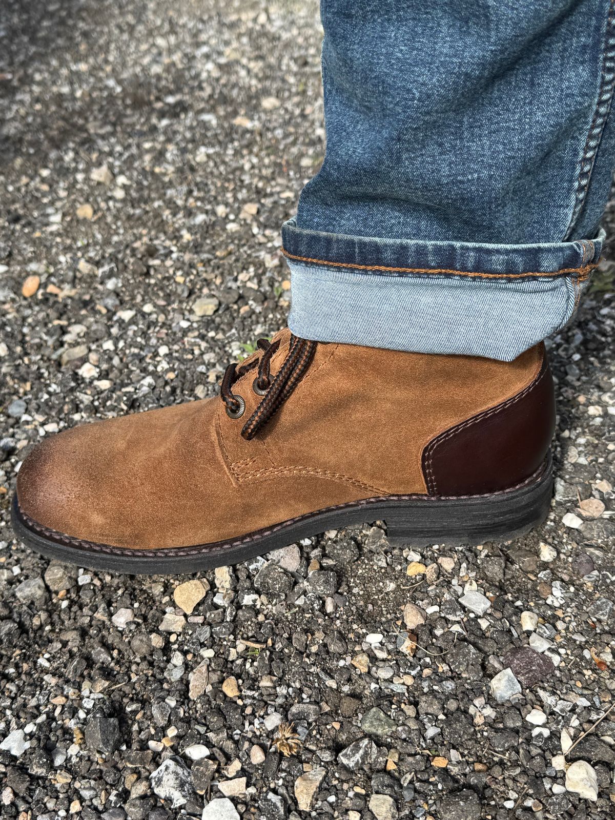 Photo by lemoncurry on June 25, 2026 of the Milwaukee Boot Company Pfister Plain Toe in Suede.