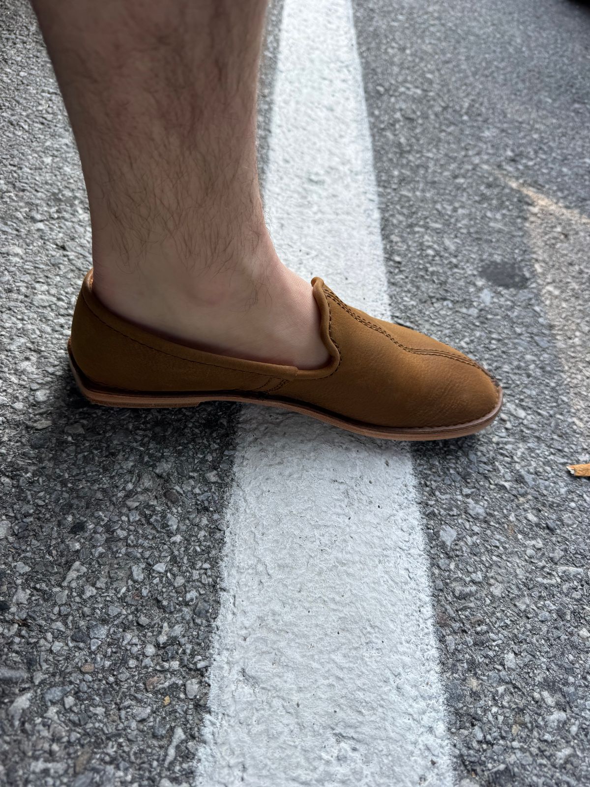Photo by lemoncurry on July 1, 2026 of the Saddleback Leather Company Leather Slip On Shoe in Full Grain Leather.
