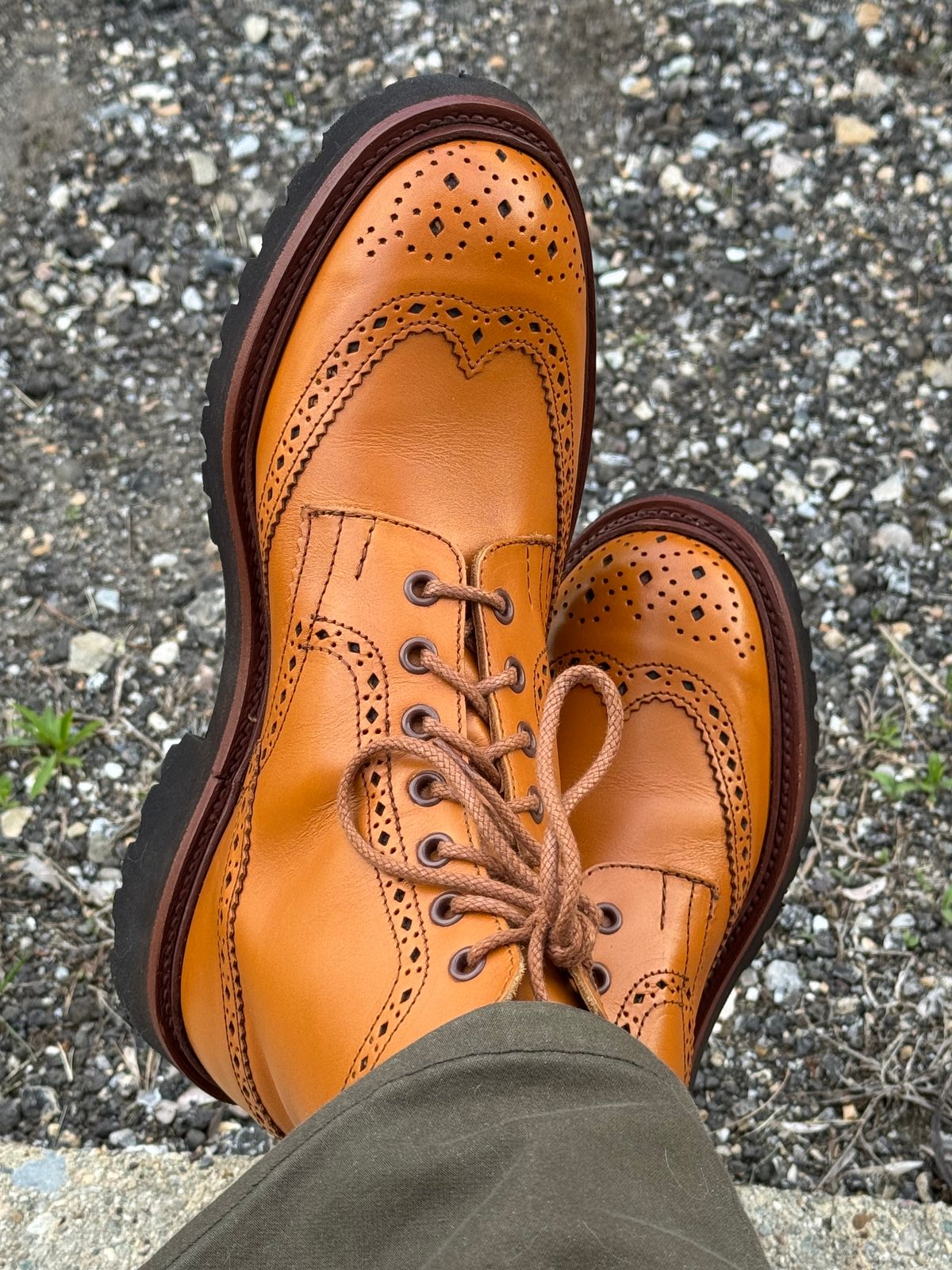 Photo by lemoncurry on May 27, 2026 of the Tricker's x Wildsmith Stow Country Boot in Acorn Antique.