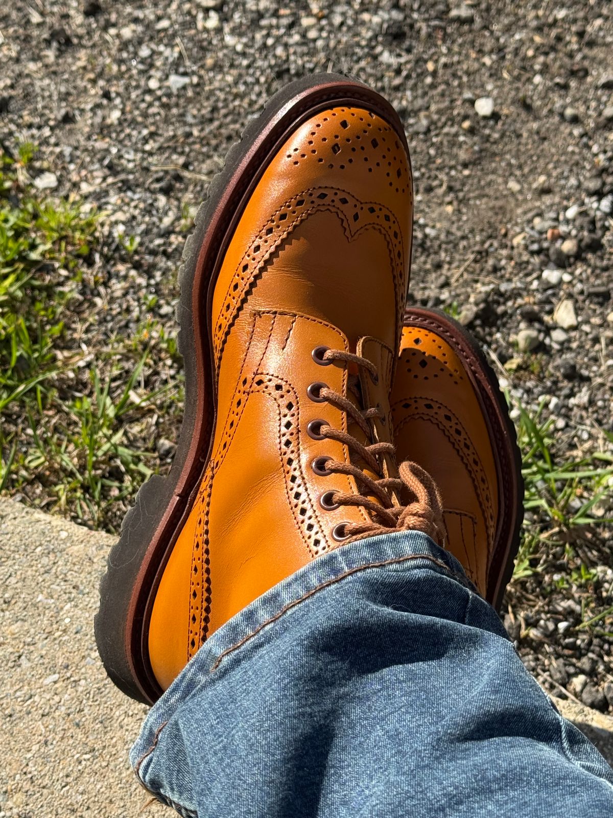 Photo by lemoncurry on June 4, 2026 of the Tricker's x Wildsmith Stow Country Boot in Acorn Antique.