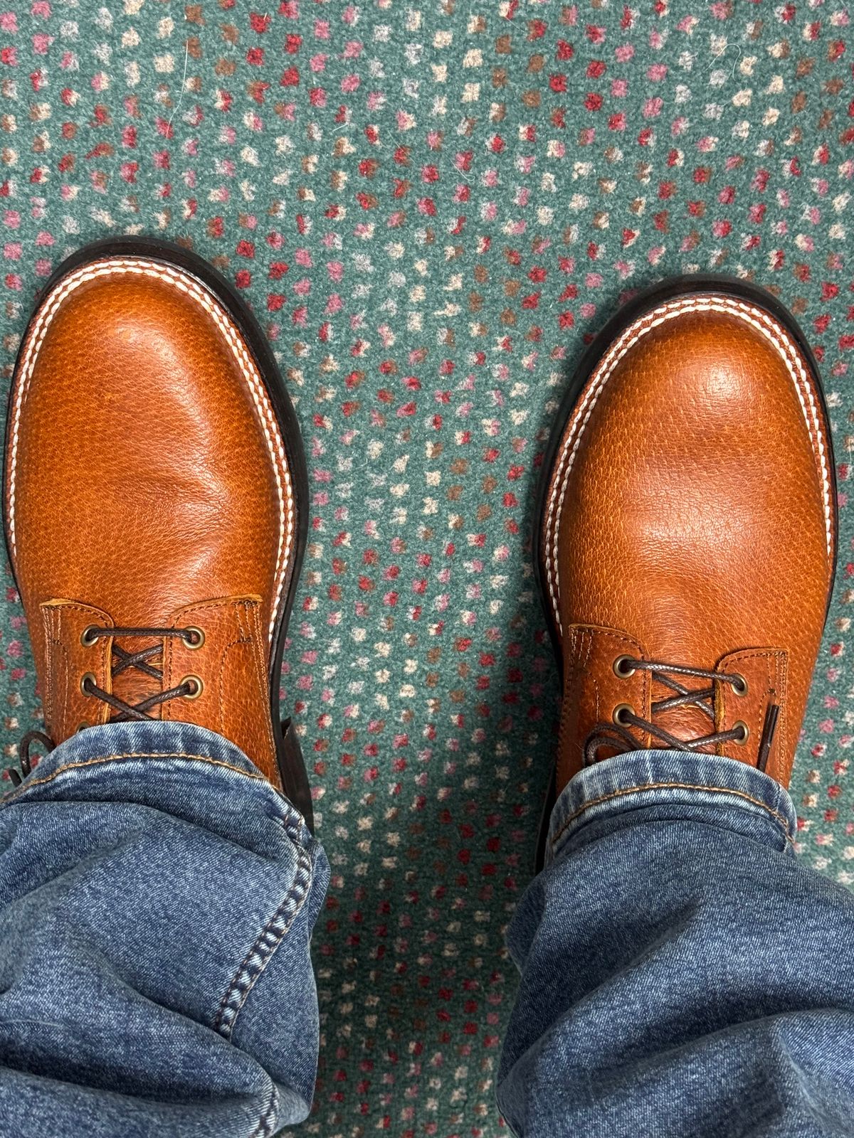 Photo by lemoncurry on April 23, 2026 of the Caswell X Stridewise Lisbon in Jabari Wild Boar Cognac.