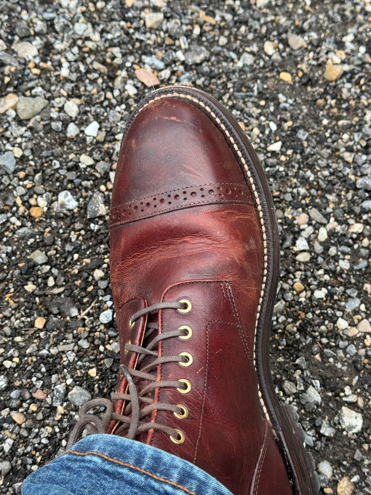 Photo by lemoncurry on March 27, 2026 of the Grant Stone Garrison Boot in Gallun Tannery Denali Stag.