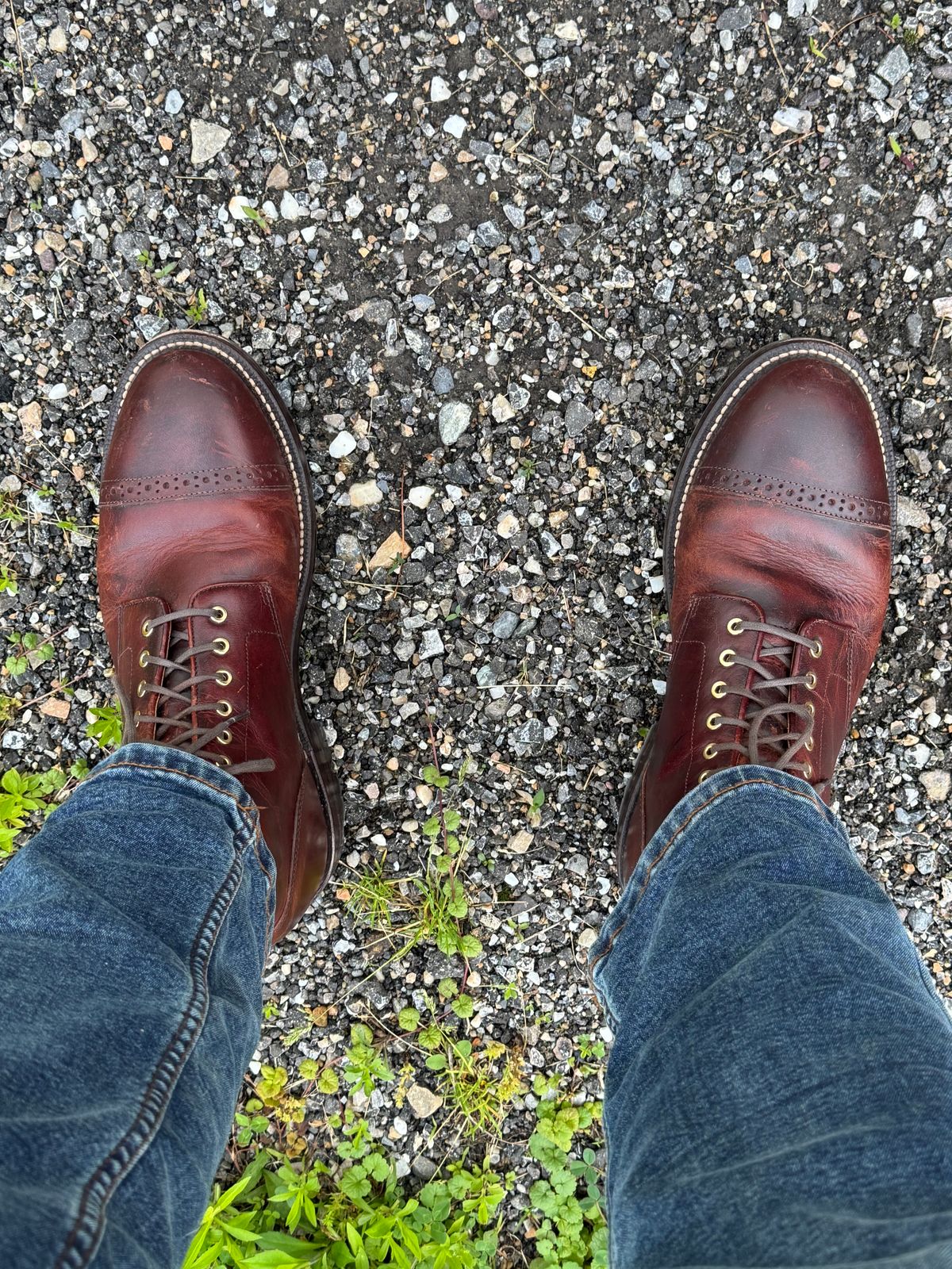 Photo by lemoncurry on June 19, 2026 of the Grant Stone Garrison Boot in Gallun Tannery Denali Stag.
