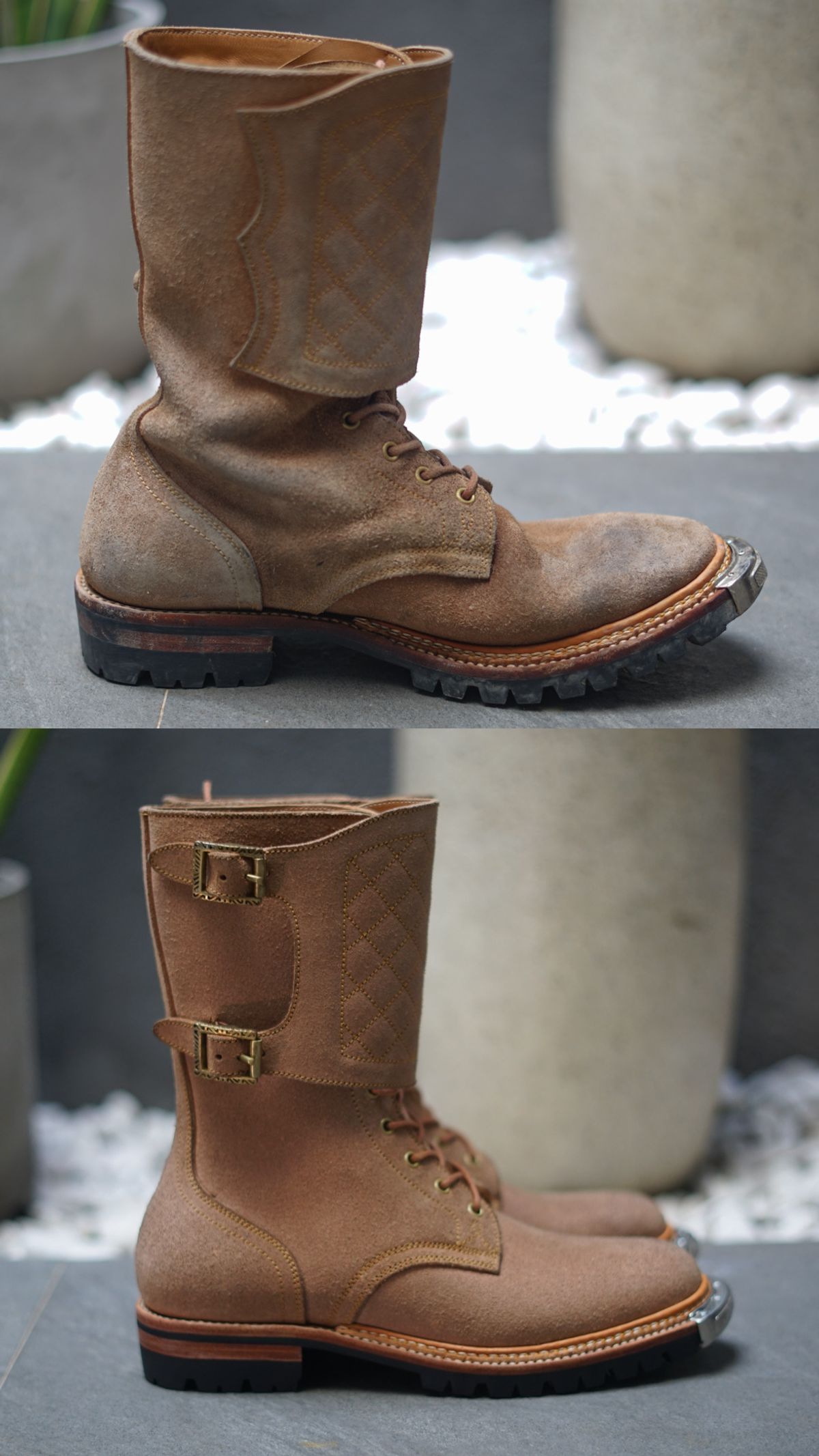 Photo by pungkymardhany on October 5, 2025 of the Fortis Boots Dust Rider in Wickett & Craig Russet Skirting.