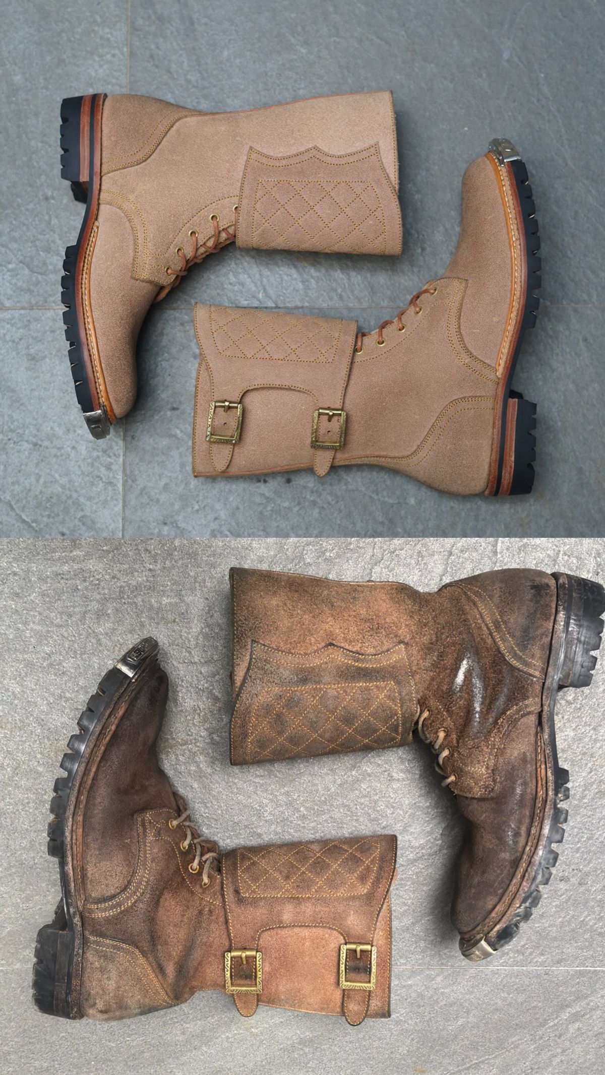 Photo by pungkymardhany on December 2, 2025 of the Fortis Boots Dust Rider in Wickett & Craig Russet Skirting.