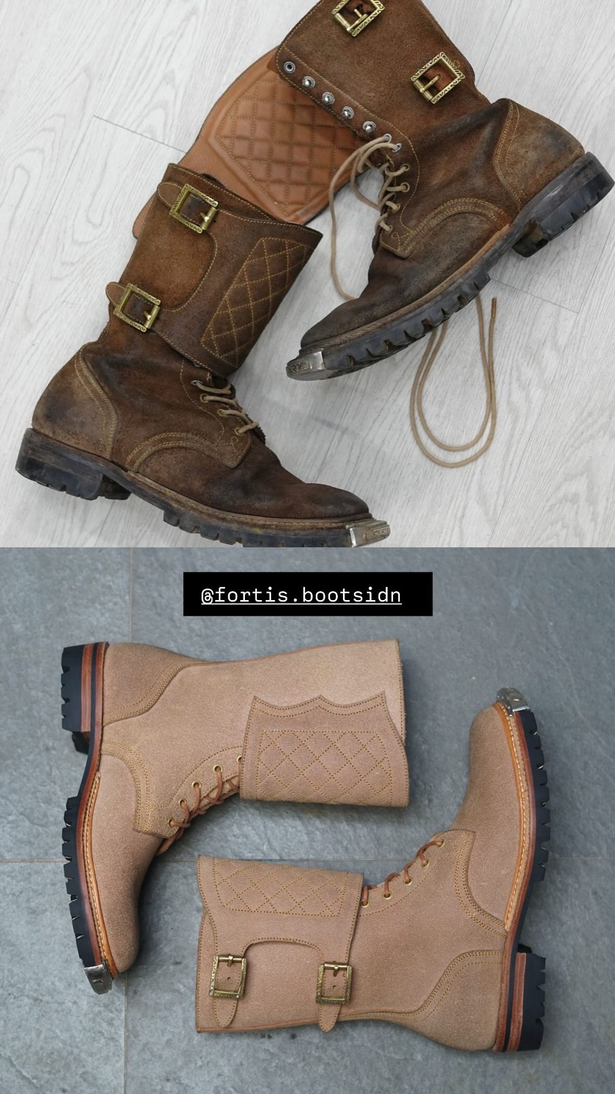 Photo by pungkymardhany on March 26, 2026 of the Fortis Boots Dust Rider in Wickett & Craig Russet Skirting.