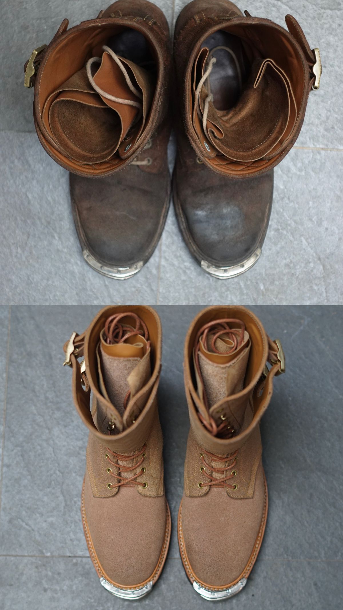 Photo by pungkymardhany on April 1, 2026 of the Fortis Boots Dust Rider in Wickett & Craig Russet Skirting.