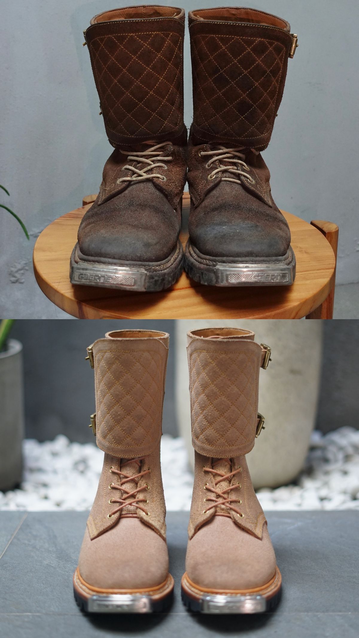 Photo by pungkymardhany on April 1, 2026 of the Fortis Boots Dust Rider in Wickett & Craig Russet Skirting.