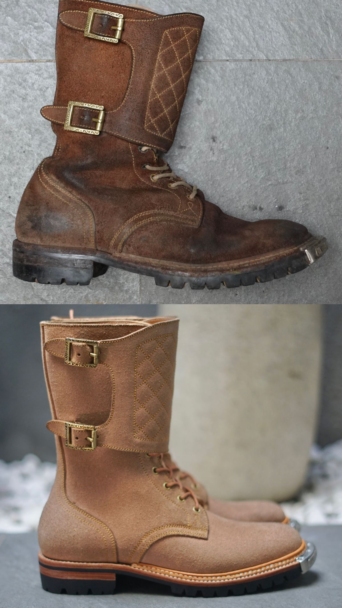 Photo by pungkymardhany on April 1, 2026 of the Fortis Boots Dust Rider in Wickett & Craig Russet Skirting.