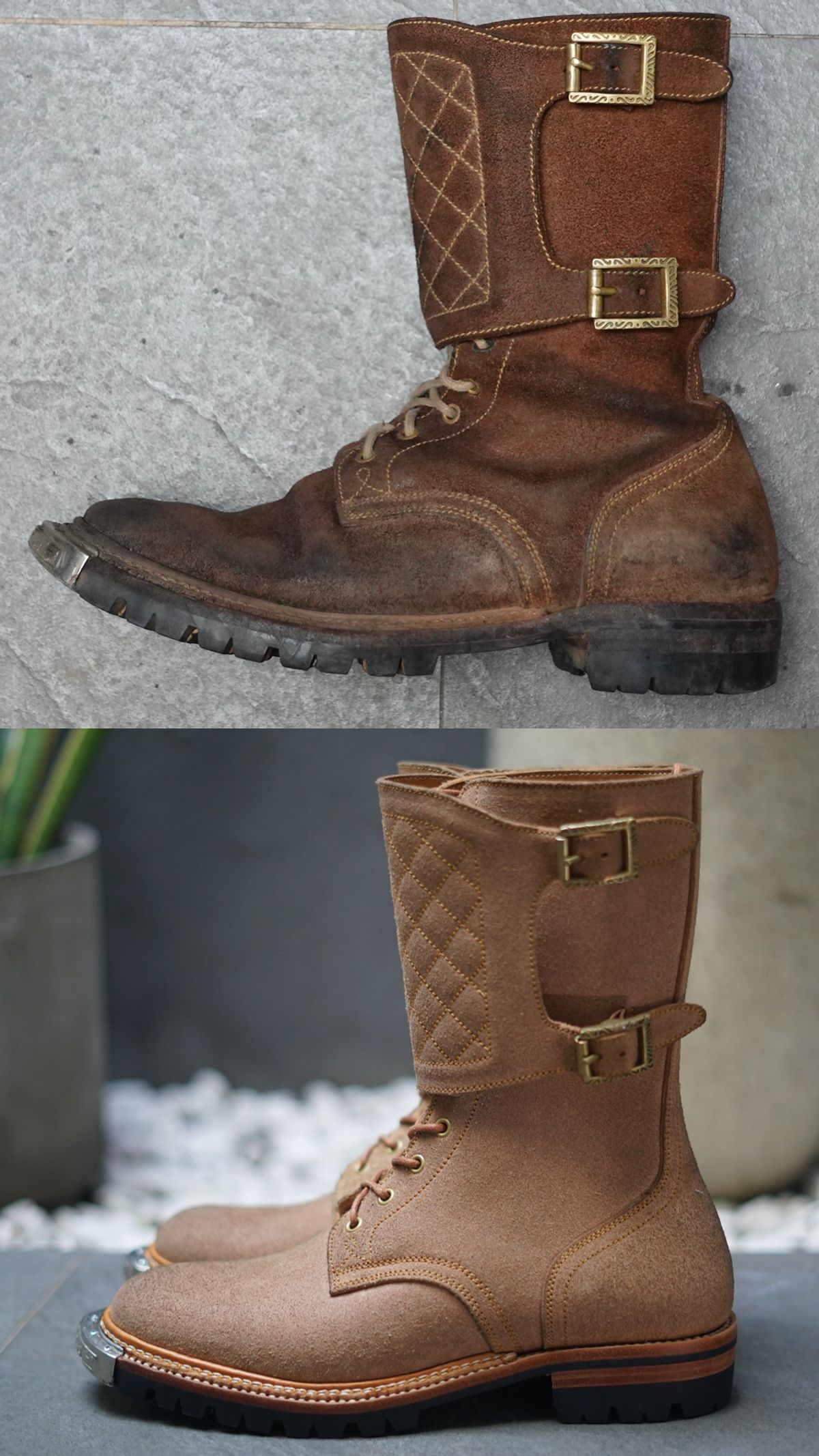 Photo by pungkymardhany on April 1, 2026 of the Fortis Boots Dust Rider in Wickett & Craig Russet Skirting.