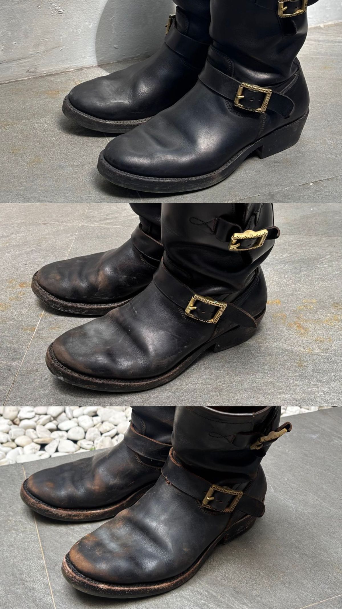 Photo by pungkymardhany on September 14, 2025 of the Fortis Boots Yudistira Engineer Boots in Indonesian Black Teacore.