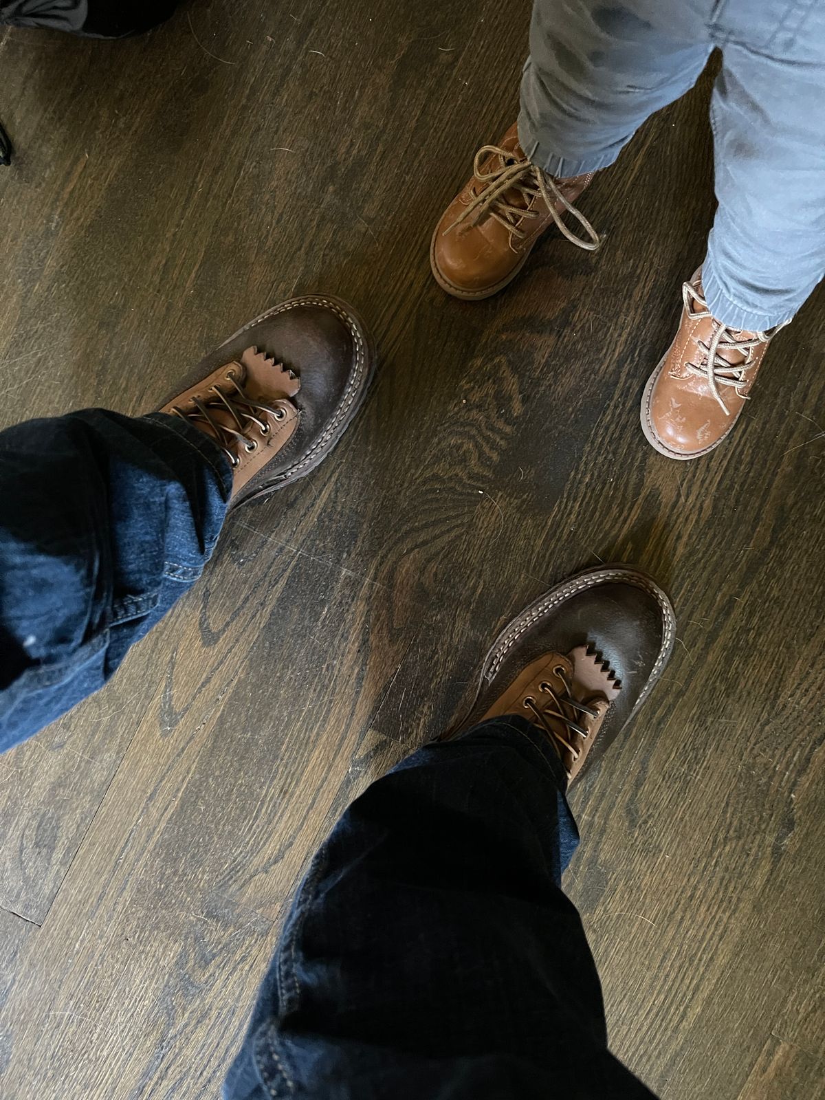 Photo by austinnvickers on June 12, 2024 of the White's x Division Road LTT Logger 375 in Horween Cinnamon Waxed Flesh & Horween Natural Chromexcel.