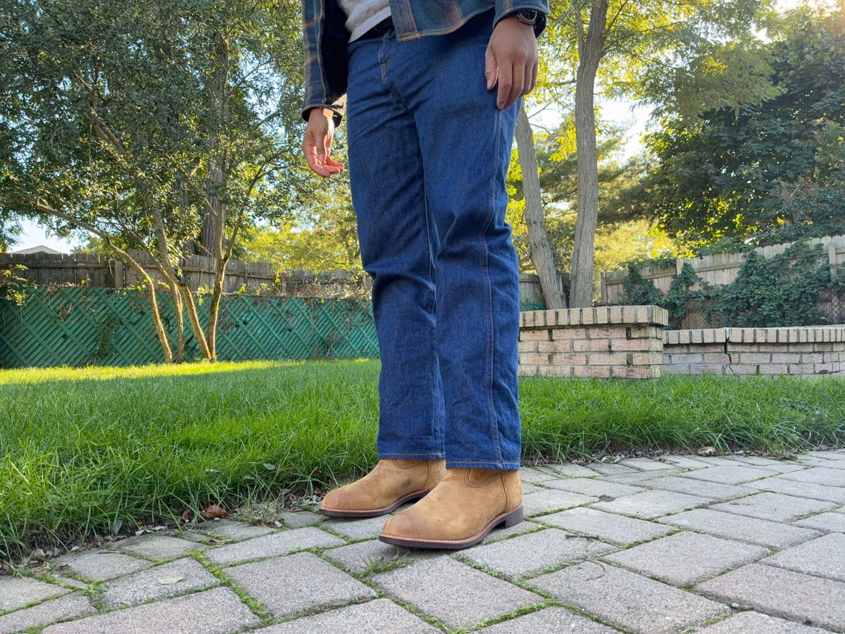 Photo by ARiv on October 1, 2025 of the Redwing 8060 in S.B. Foot Hawthorne Muleskinner.