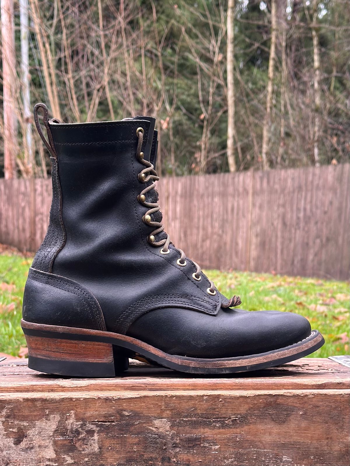 Photo by Atevans77 on January 4, 2026 of the Nicks Ranger in Horween Black Waxed Flesh.